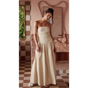 NWT Peppermayo Carmel Maxi Dress In Yellow Women's US Size 0